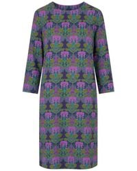 Laura Urbinati - Floral-Print Shift Mini Dress - Lyst