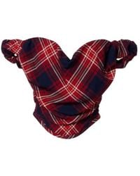 Vivienne Westwood - Sunday Off-Shoulder Plaid Bustier Top - Lyst