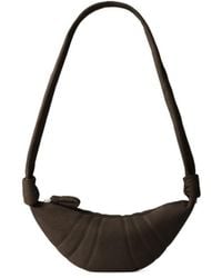 Lemaire - Small Croissant Panelled Leather Shoulder Bag - Lyst