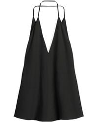TOTEME - Totême Double Halterneck Silk Top - Lyst