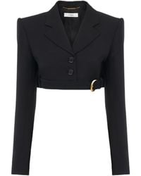 Chloé - Chloé Cropped Spencer Jacket - Lyst