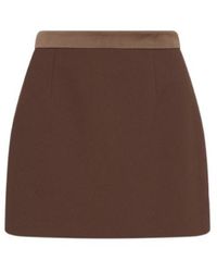 Marella - Envers Satin Mini Skirt - Lyst