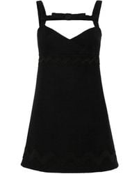 Patou - Scallop-Trim Mini Dress - Lyst