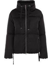 Herno - High-Neck Down Jacket With Drawstring Collar - Lyst