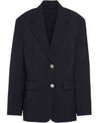 Prada - Single-Breasted Tailored Blazer - Lyst