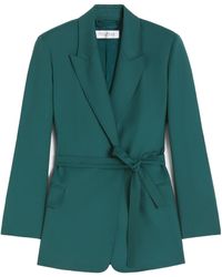 Max Mara - Talento Tied Long-Sleeved Jacket - Lyst