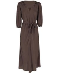 Seventy - V-Neck Dress - Lyst