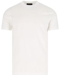 Zanone - Cotton T-Shirt - Lyst