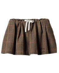 Miu Miu - Checked Mini Skirt - Lyst