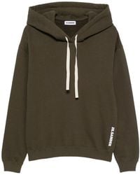 Jil Sander - Logo-Print Drawstring Hoodie - Lyst