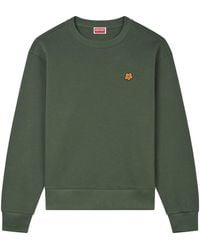 KENZO - Boke Flower Embroidered Crewneck Sweatshirt - Lyst