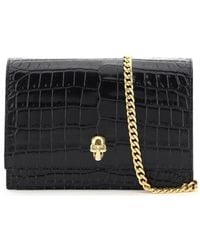 McQueen - Skull Embossed Crossbody Bag - Lyst