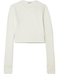Wardrobe NYC - Knitted Long-Sleeved T-Shirt - Lyst