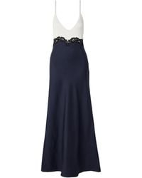 Gabriela Hearst - Amaryllis Lace-Trimmed Silk Maxi Dress - Lyst