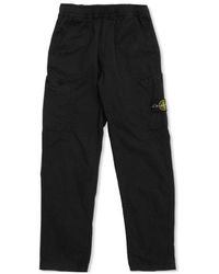 Stone Island - Junior Logo Patch Straight Leg Pants - Lyst