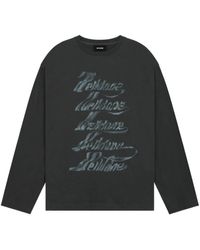 we11done - Multi-Logo Long-Sleeved T-Shirt - Lyst