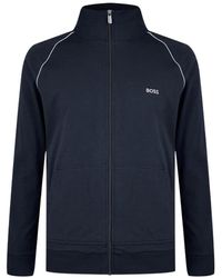 BOSS - Mixmatch Full Zipped Fleece Jacket - Lyst