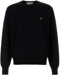 Vivienne Westwood - Orb Embroidered Crewneck Jumper - Lyst