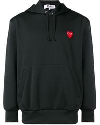 COMME DES GARÇONS PLAY - Logo Hooded Sweater - Lyst
