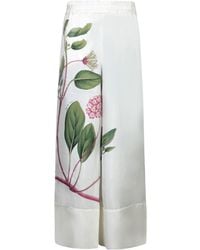 Pierre Louis Mascia - Floral Wide-Leg Pants - Lyst