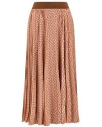 Herno - Pleated Midi Skirt - Lyst