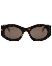 BVLGARI - Calla Oval Frame Sunglasses - Lyst
