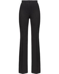 Pinko - High Waist Flared Trousers - Lyst