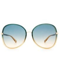 Chloé - Extra-Large Frame Sunglasses - Lyst