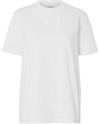 SELECTED - Mock-Neck T-Shirt - Lyst