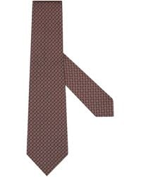 ZEGNA - Geometric Floral Pattern Jacquard Tie - Lyst