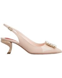 Roger Vivier - Virgule Buckle Slingback Pumps - Lyst