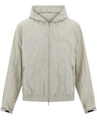 Ferragamo - Ferragamo Hooded Windbreaker Jacket - Lyst