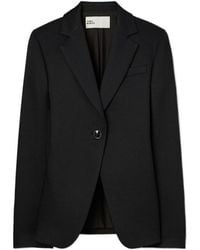 Tory Burch - Single-Breasted Textured Crepe Blazer - Lyst