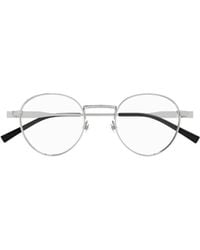 Gucci - Eyewear Round Frame Glasses - Lyst