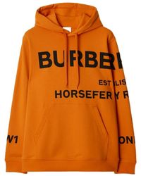 Burberry - Horseferry Cotton Hoodie - Lyst