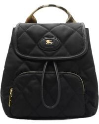 Burberry - Quilted Horseshoe Drawstring Backpack - Lyst