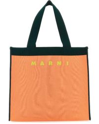 Marni - Logo Detailed Top Handle Bag - Lyst