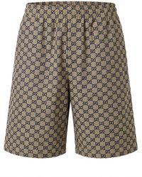 Gucci - Monogrammed Bermuda Shorts - Lyst