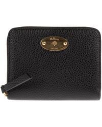 Mulberry - Logo Plaque Zipped Purse - Lyst