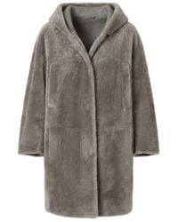 Peserico - Reversible Hooded Coat - Lyst