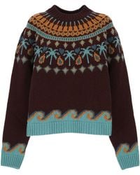 Alanui - Sweet Winter Jacquard Knitted Sweater - Lyst