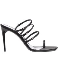 Saint Laurent - Jerry Square Open Toe Mules - Lyst