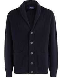 Drumohr - Long-Sleeve Knit Cardigan - Lyst