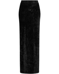 Balenciaga - Velvet Maxi Skirt - Lyst