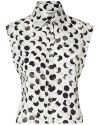 Fendi - Polka Dot Sleeveless Top - Lyst