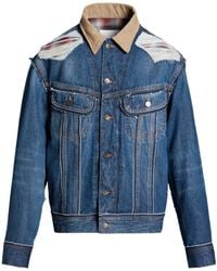 Maison Margiela - Distressed Denim Button-Up Jacket - Lyst