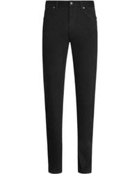 ZEGNA - Logo Patch Slim-Cut Jeans - Lyst