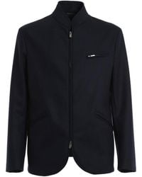 Armani Collezioni - Wool Collar Jacket - Lyst