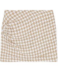 IRO - Gathered-Detail Tweed Skirt - Lyst