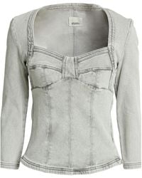 Isabel Marant - Colorful Denim Long-Sleeve Top - Lyst